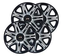 Set copricerchi universali Simoni Racing Nascar Black Silver 15''