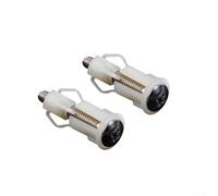 Kit copridadi per sedile WC in acciaio inox e nylon, per fissaggio vaschetta WC, include viti e finitura professionale