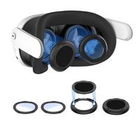 Kit copriobiettivo per Meta Quest 3, occhiali con blocco della luce blu con distanziatore per Oculus Quest 3, anello protettivo antigraffio per Meta Quest 3