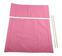 Kit coprisedia di ricambio per sedia da regista con 2 supporti in legno resistente alle intemperie e comodo per uso esterno (rosa)