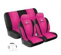 Kit Coprisedili DAISY (Schienale 3pz + Seduta Intera) Microfibra Rosa S.Racing