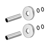 Kit copritubo per termoarredo in Ottone - set 2 pezzi, disponibile in diverse colorazioni, compatibile con tubi in rame e multistrato