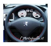 kit coprivolante in vera pelle con ago e filo da cucire per peugeot 206 207