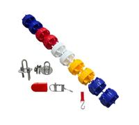 Kit corda di sicurezza e galleggiante for piscina, divisori for corsie | Corda di sicurezza preassemblata, divisore for estremità poco profonda con ganci(Nylon rope,12 meter)