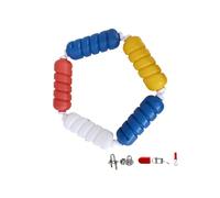 Kit corda di sicurezza e galleggiante for piscina, divisori for corsie | Corda di sicurezza preassemblata, divisore for estremità poco profonda con ganci(Nylon rope,6 meter)