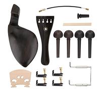 Kit Cordiera per Violino, Ebano + Metallo + Legno di Acero, Kit Colonna Sonora per Ponte per Violino 4/4 Accessori per Violino