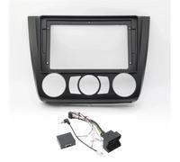 Kit Cornice Autoradio Autoradio Fasce Installazione Dash Frame 2 Pannello Din DVD Gps Mp5 Lettore Android Trim Per BMW Serie 1 E81 E82 E87 E88 2008-2012 Mascherina Pannello Radio