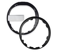 Kit Cornice Cambio Nero Lucido e Ghiera Compatibile con Fiat 500 500C dal 2007