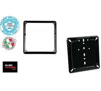 KIT CORNICE E PORTA-TARGA IN METALLO NERO 170x170 UNIVERSALE MOTO dai 125cc