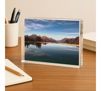 KODAK Crystal Photo Frame Kit - Cornice Fotografica Trasparente, Formato A6 (10x15 cm), 5 Fogli di Carta Fotografica e un Foglio Magnetico, Stampa a Getto d'Inchiostro