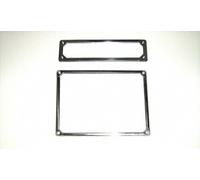 Kit Cornice Targa Anteriore E Posteriore per Fiat 500 F L R D N In Acciaio Inox