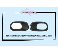 KIT CORNICI FARO FARETTO FENDINEBBIA NERE GOFFRATE PER CITROEN C3 2016-2020