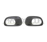 Kit Cornici Fendinebbia Nere Goffrate (destra+sinistra) Per Citroen C3 2016-2020