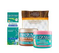 KIT CORPO: Gel Drenante Effetto Freddo + Sugar Scrub Drenante + Fango d'Argilla Bianca + Guanto in Spugna