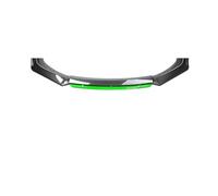 Kit Corpo Universale Paraurti Anteriore Per Auto Spoiler Splitter Diffusore 4 Pezzi Rosso Bianco In Fibra Di Carbonio Canard ABS Plastica Paraurti Labbro Diffusore(Carbon plus green)