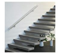 Kit corrimano in acciaio inox personalizzabile, 1 pezzo, ideale per scale interne ed esterne, lunghezze da 0,9 m a 6,1 m, durevole, regolabile, facile installazione