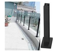 Kit corrimano per balaustra in vetro per patio e veranda, design contemporaneo con hardware per applicazioni di recinzione e ringhiera