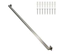 Kit corrimano per scale｜Ringhiera per tubi in acciaio inossidabile per ringhiera per carichi pesanti｜Ringhiera per scale in argento Maniglione per interni ed esterni 80cm/100cm/1.5m/2m/4m(400cm)