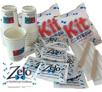 KIT Cortesia Accessori per Caffè Monodose Bicchieri Palette Bustine Zucchero ECO