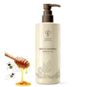 Kit Cortesia B&B Bagno Albergo Hotel Doccia Shampoo Dispenser 380ml Fragranza al Miele - Staffa a Muro Inclusa (Doccia Shampoo - Dispenser 380ml)