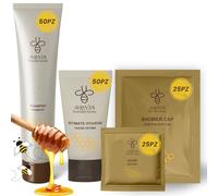 Kit Cortesia B&B Hotel Albergo Bagno Monouso 150 pezzi 50x Shampoo Tubetto 40ml 50x Igiene Intima Tubetto 20ml 25x Sapone Tondo 15g 25x Cuffie Doccia