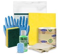 Kit cortesia Residence 004G, set pulizia cucina 7 pezzi per appartamenti, campeggi e B&B - (Cartone da 20 kit)