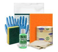 Kit cortesia Residence 012B, set di benvenuto 6 pezzi per appartamenti, campeggi e B&B - (Cartone da 20 kit)