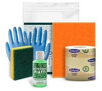 Kit cortesia Residence 013B, set di benvenuto 5 pezzi per appartamenti, campeggi e B&B - (Cartone da 20 kit)