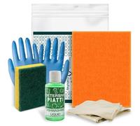 Kit cortesia Residence 014B, set pulizia cucina 5 pezzi per appartamenti, campeggi e B&B - (Cartone da 20 kit)