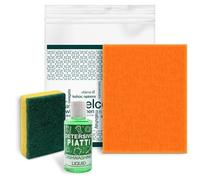 Kit cortesia Residence 017B, set pulizia cucina 3 pezzi per appartamenti, campeggi e B&B - (Cartone da 20 kit)