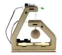 Kit Costruzione Allarme Sismica per Scuola, Sensore Vibrazione a Moduli | Smontaggio Ripetuto, Dimostrazioni Interattive, Assemblaggio senza Saldatura, Legno e Componenti Elettronici