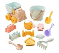 Kit Costruzione Castello di Sabbia Divertente Set Portatile con Palette e
