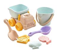 Kit Costruzione Castello di Sabbia | Divertente Set Portatile da Esterno con Secchiello e Palette - Giochi da Spiaggia per Bambini | per Bambini 3 Anni Giardino Giochi Riva del Fiume Asilo Scuola Mate