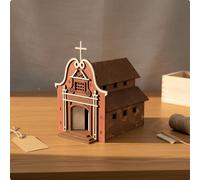 Kit Costruzione Chiesa Scala 1/72 Montaggio senza Colla per Vetrina, Modellisti