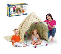 Kit Costruzione Forte Bambini - Costruisci il Tuo Cottage | Costruzioni per bambini | Cabine per Bambini 70 Pezzi | Giochi di costruzione per bambini | Regalo Bambino 5 Anni