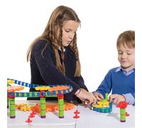 Kit Costruzioni Ingranaggi in Movimento - 340 Elementi per Imparare la Meccanica STEAM