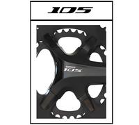 Kit cover corona X110 adatto per Shimano 105, nero T.A.