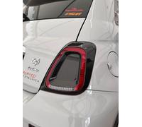 Kit Cover Fanali Posteriori in Carbonio Vero Per Abarth 595 695 500 Restyling