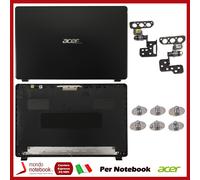 KIT Cover LCD Cerniere Viti per Acer 60.HEFN2.001 60.HEFN2.F01 60.A3NN2.001