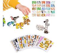 Kit Creative Paper Assembly Kit, 25 pezzi Jigsaw Model Toy, Educational Brain Development Craft Set, Easy Build Interactive Learning Game Pack, for Classroom Family Road Trip