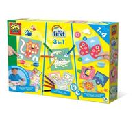Kit creativo 3 in 1 SES Creative My First - Dipingere, colorare e incollare