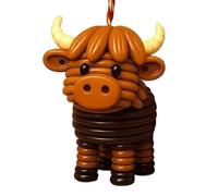 Kit Creativo Bottoni Highland Cow | Bottoni Natalizi Divertenti Per Artigianato - Decorazione Casa Bambini Party per Donne Uomini,Forniture Per Feste Natalizie Per Camera Ufficio Finestra Porta Ingres