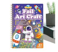 Kit Creativo Con Fogli Metallizzati Per Ragazze | Attività Manuale Con Stampa E Rimozione Di Carta Metallizzata - Set Per Creazioni Cartacee, Giochi Da Viaggio Educativi Per Bambini Ragazze Giovani E