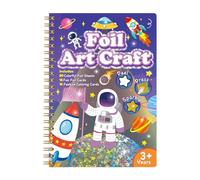 Kit Creativo con Fogli Metallizzati per Ragazze | attività Manuale con Stampa E Rimozione di Carta Metallizzata,Set per Creazioni Cartacee, Giochi da Viaggio Educativi per Bambini Ragazze Giovani E