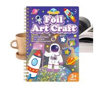 Kit Creativo con Fogli Metallizzati per Ragazze | attività Manuale con Stampa E Rimozione di Carta Metallizzata,Set per Creazioni Cartacee, Giochi da Viaggio Educativi per Bambini Ragazze Giovani E