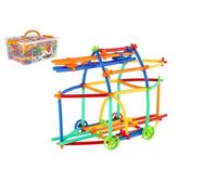 Kit creativo di costruzioni con cannucce 800 pz in scatola di plastica