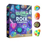 Kit Creativo Per Dipingere Rocce Per Bambini,Gioco Educativo Interattivo - Lavori Artigianali di Pittura su Pietre Luminose | Per Lezioni D Arte Feste Asilo Ragazzi Ragazze Bambini Prescolari Principi