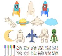 Kit creativo portatile, magneti in compensato resistenti per un design adatto ai bambini, materiali atossici, magneti morbidi per esporre ri