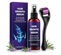 Kit crescita capelli Con Roller Set, Cura Dei Capelli Essenza, Cura del Cuoio Capelluto e Rinforzo della Struttura Capillare, Rafforza radici, Promuovere dei Capelli più Spessa