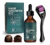 Kit crescita capelli Con Roller Set, Siero per La Crescita Dei Capelli, 60 ml siero per la crescita dei capelli, per Capelli Più Spessi, Lunghi per Uomini Donne
